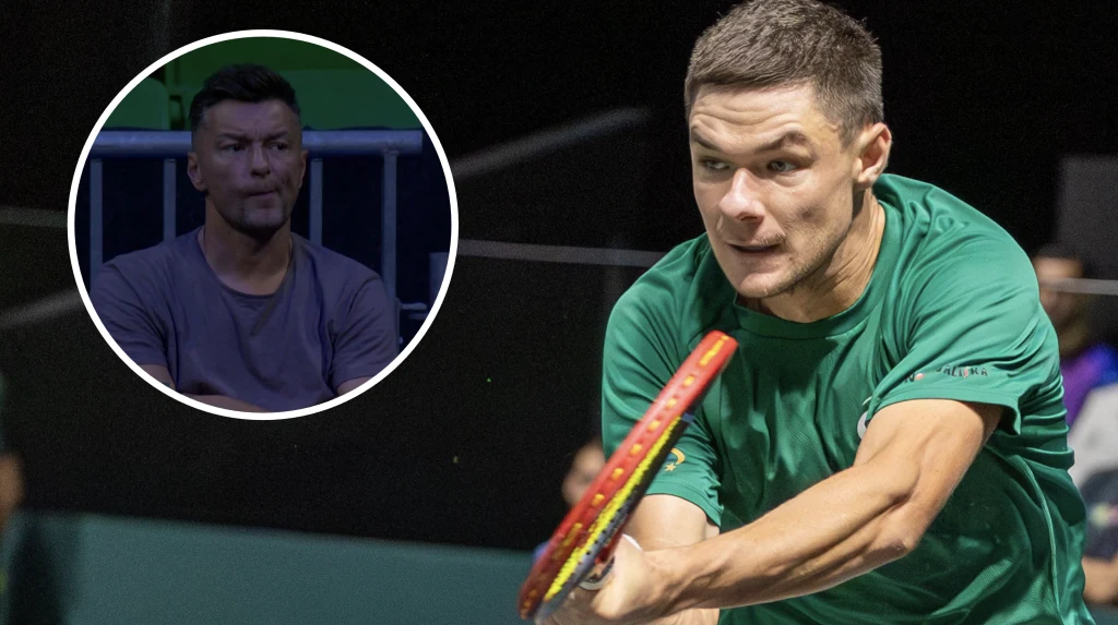 Liber na meczu Kamila Majchrzaka w Atenach