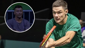 Wyjątkowy gość na meczu Majchrzaka w Atenach. Jest wielkim fanem tenisa