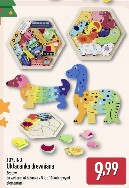 Дерев'яний пазл Toylino