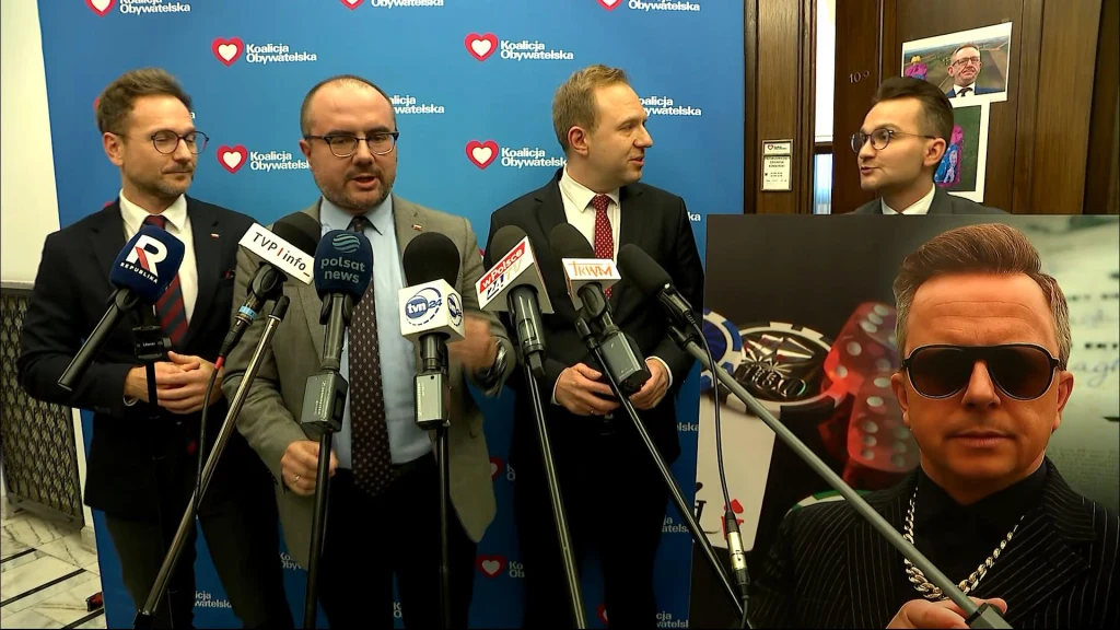 Spięcie na konferencji PiS