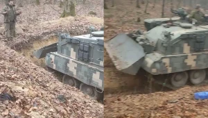 Jedyny taki w Ukrainie. BREM-84 Atlet uchwycony na filmie