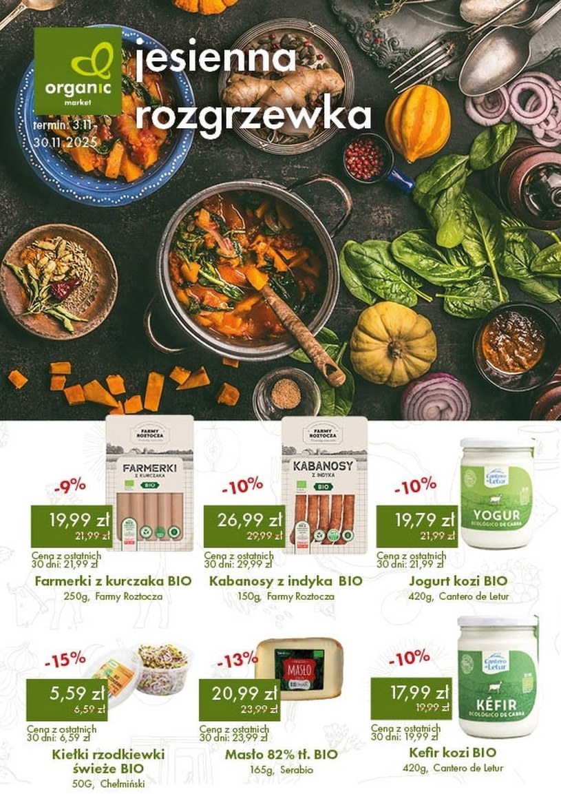 Gazetka promocyjna Organic - ważna od 03. 11. 2025 do 30. 11. 2025