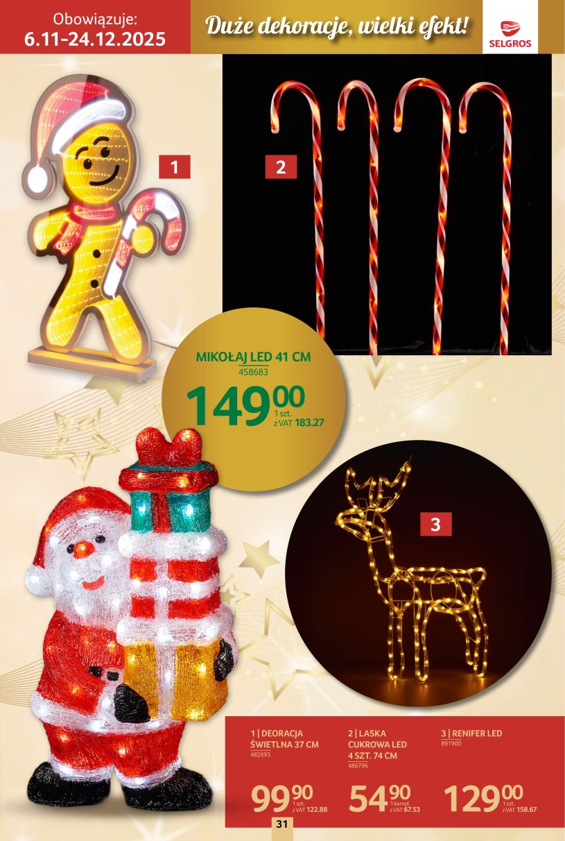 Gazetka: Boże Narodzenie w Selgros - strona 31