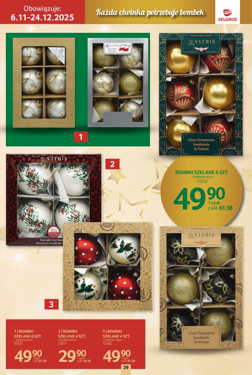 Gazetka: Boże Narodzenie w Selgros - strona 39