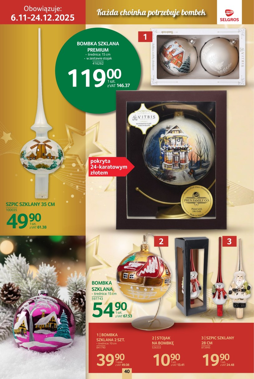 Gazetka: Boże Narodzenie w Selgros - strona 40