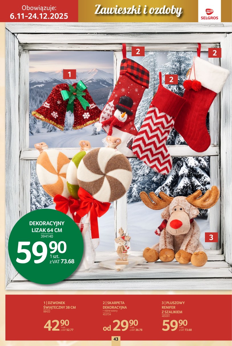 Gazetka: Boże Narodzenie w Selgros - strona 43