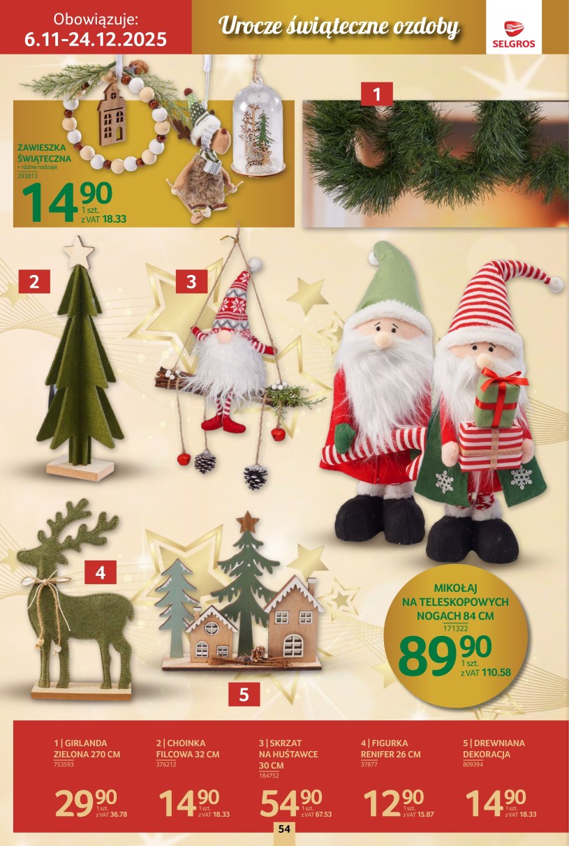 Gazetka: Boże Narodzenie w Selgros - strona 54