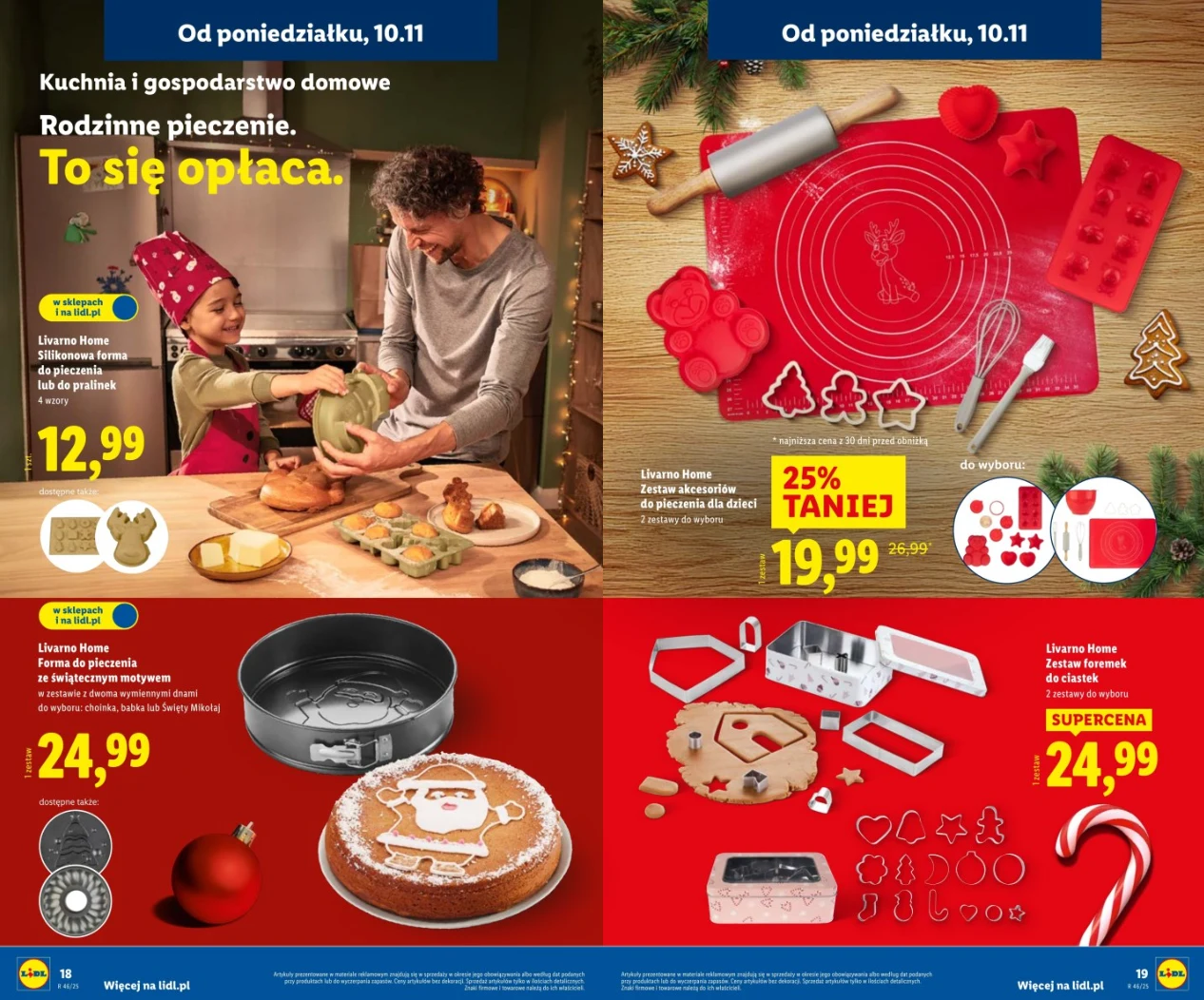 Formy do pieczenia ze świątecznym motywem w Lidlu Formy do pieczenia ze świątecznym motywem w Lidlu