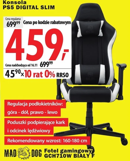 Fotel gamingowy Mad Dog