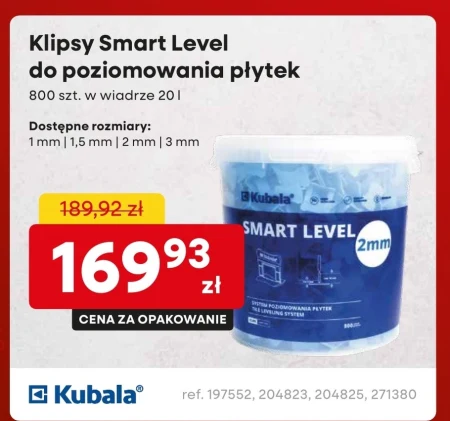 Klipsy do płytek ceramicznych Kubala