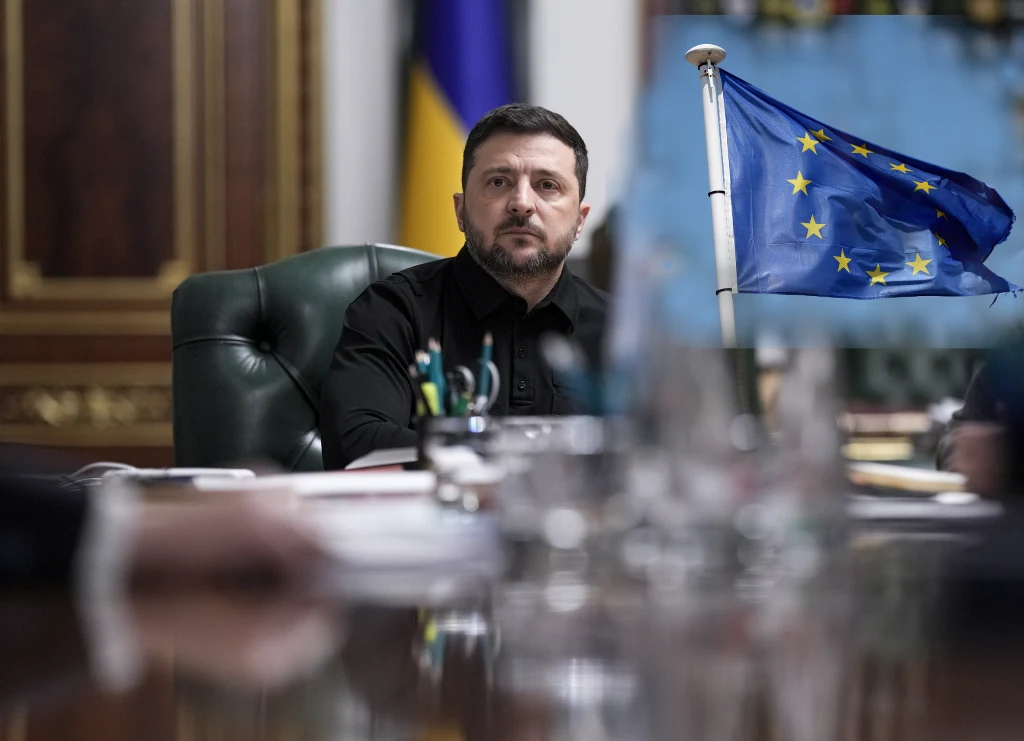 Prezydent Ukrainy Wołodymyr Zełenski reaguje na unijny raport Prezydent Ukrainy Wołodymyr Zełenski reaguje na unijny raport