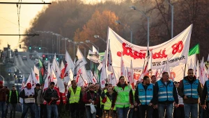 Protest górników w Katowicach. "Żeby Śląsk nie umarł"