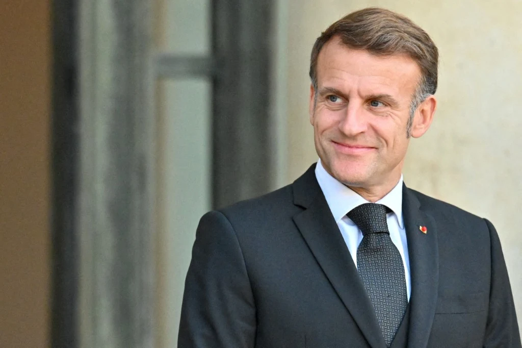 Prezydent Francji Emmanuel Macron Prezydent Francji Emmanuel Macron