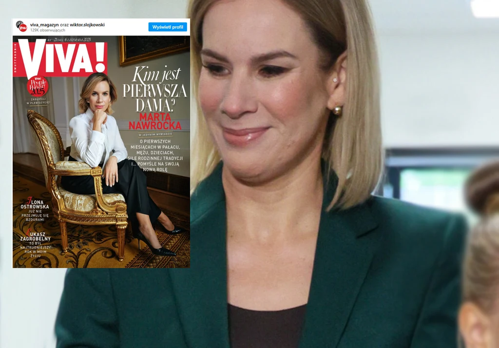 Marta Nawrocka na okładce "Vivy!" /instagram.com/viva_magazyn/