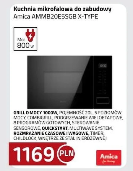 Мікрохвильова піч Amica