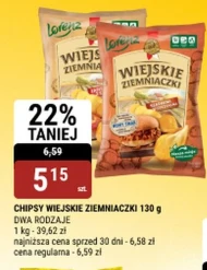 Chipsy Wiejskie ziemniaczki