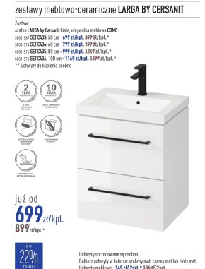 Szafka z umywalką Cersanit niska cena