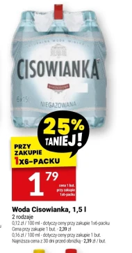 Woda miceralna Cisowianka