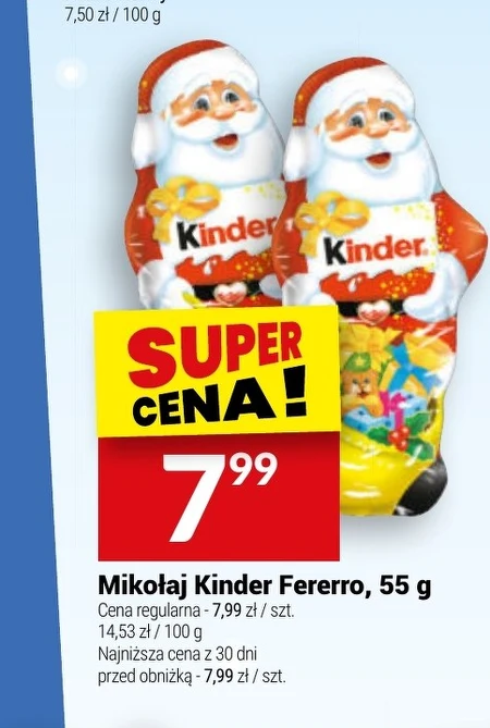 Mikołaj z czekolady Milka