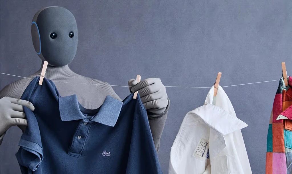 1X NEO dostępny jest w trzech wersjach kolorystycznych. Użytkownicy mogą swobodnie dostosować jego wygląd do wnętrz, którcy będzie przebywał Robot humanoidalny zawieszający koszulki na sznurku do prania, obok wiszą także inne ubrania, całość odbywa się na tle jednokolorowej ściany.