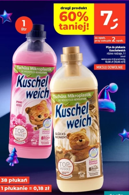 Płyn do płukania tkanin Kuschelweich