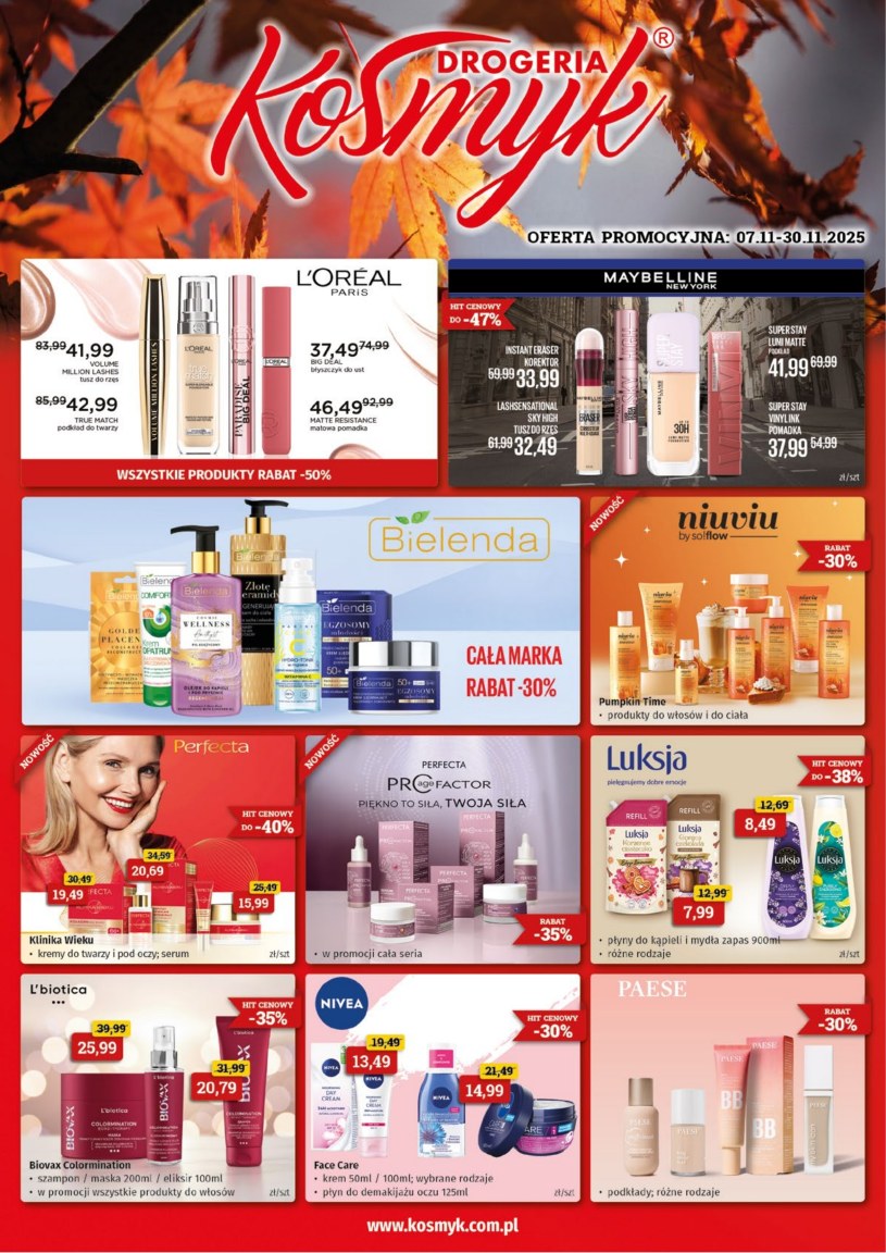 Gazetka promocyjna Drogeria Kosmyk - wygasła 5 dni temu
