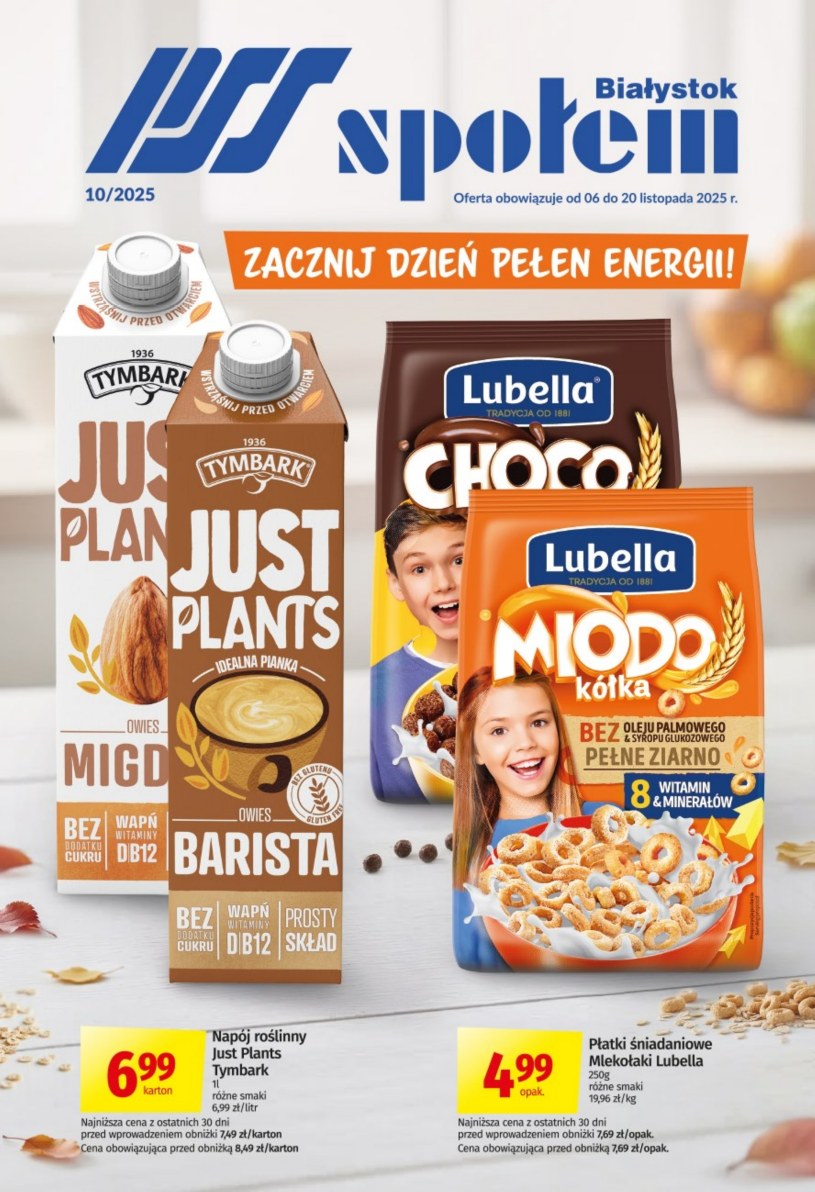 Gazetka promocyjna PSS Społem Białystok - ważna od 06. 11. 2025 do 20. 11. 2025