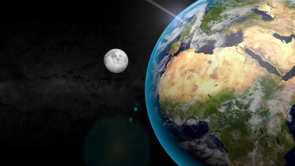 Badania najstarszych skał na świecie przyniosły ciekawe wnioski o początkach Ziemi i Księżyca. Grafika ilustracyjne, Badania najstarszych skał na świecie przyniosły ciekawe wnioski o początkach Ziemi i Księżyca. Grafika ilustracyjne,