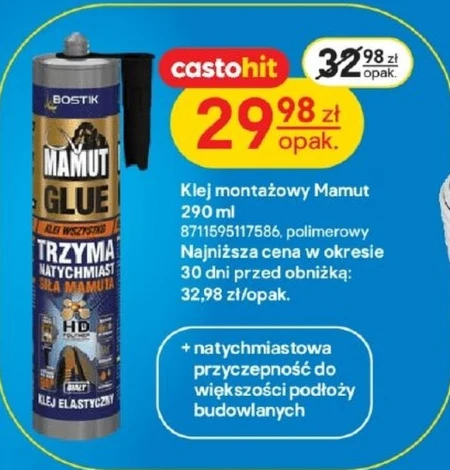 Klej montażowy Mamut