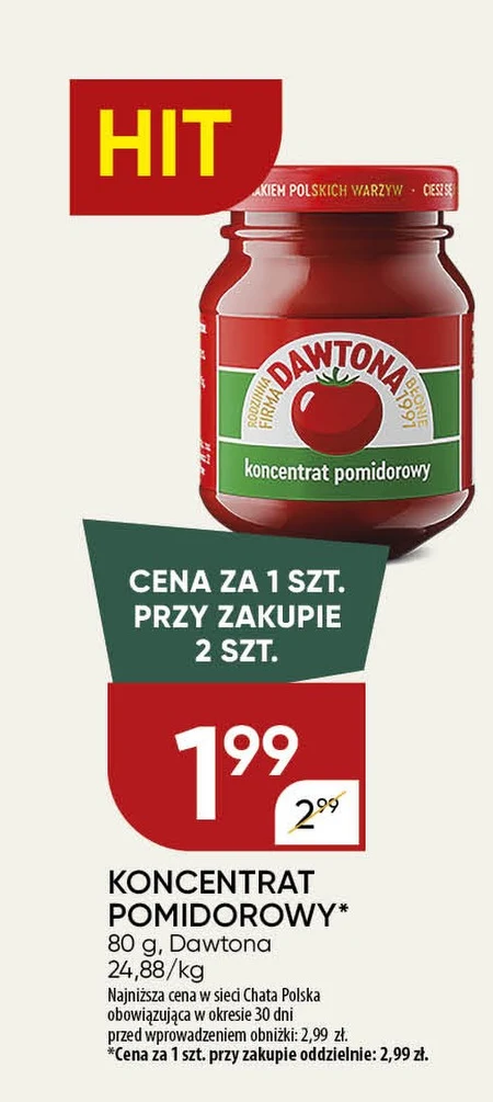 Koncentrat pomidorowy Dawtona