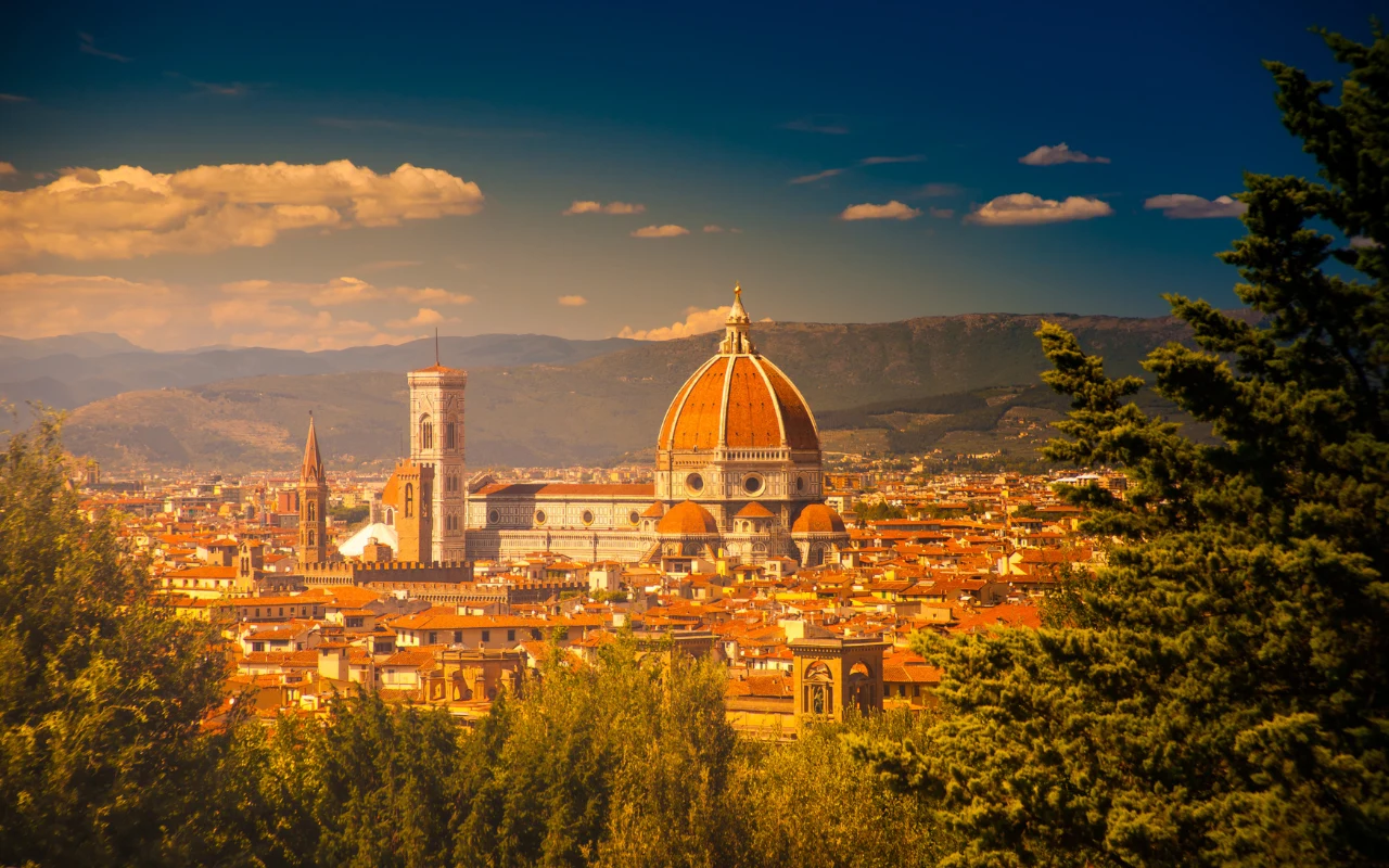 Widok z kopuły Santa Maria del Fiore o tej porze roku jest wyjątkowy