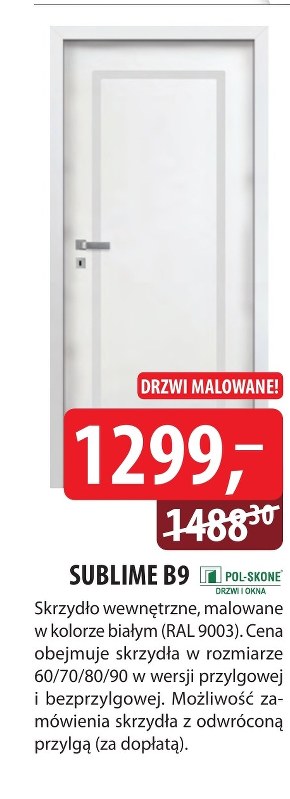 Drzwi wewnętrzne Pol-skone niska cena