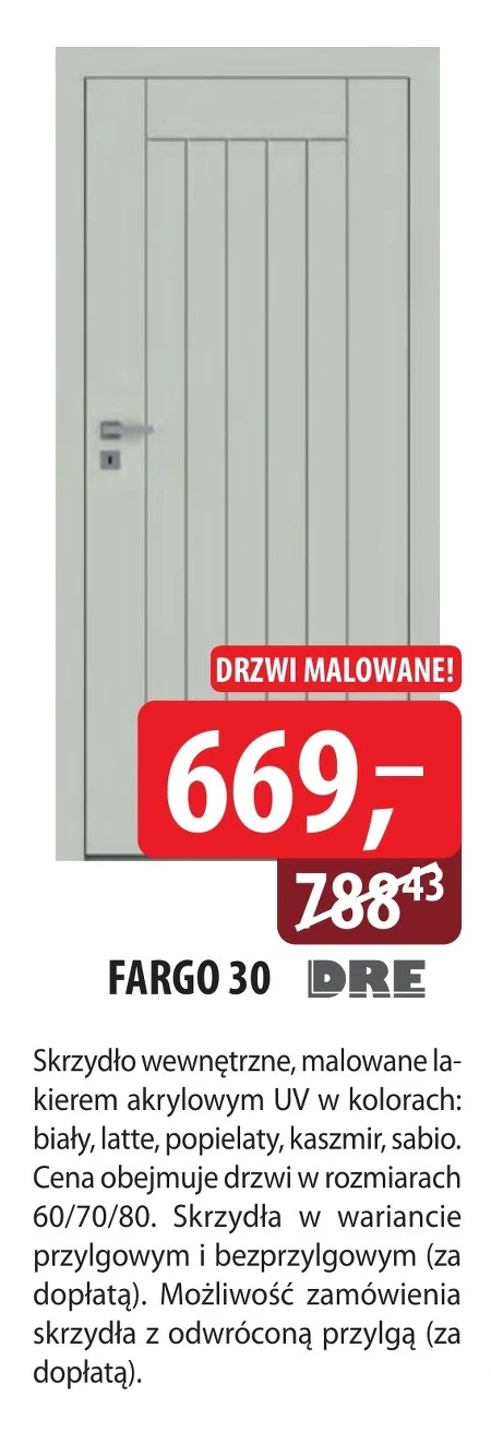 Drzwi wewnętrzne Dre