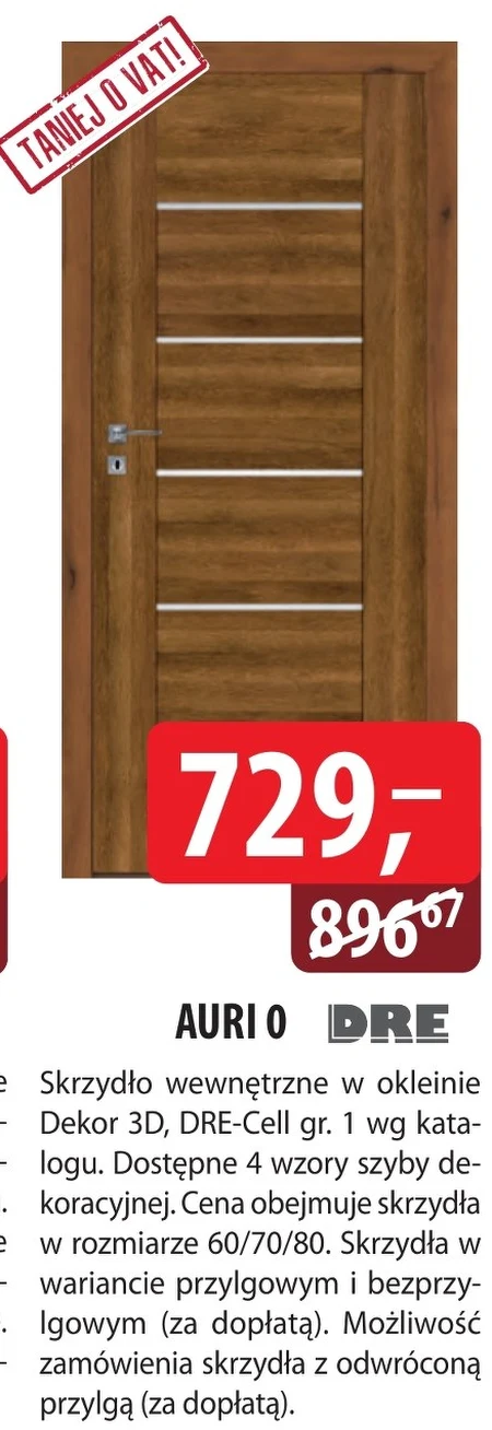 Drzwi wewnętrzne Dre