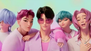 Kadr z animacji "K-popowe łowczynie demonów"