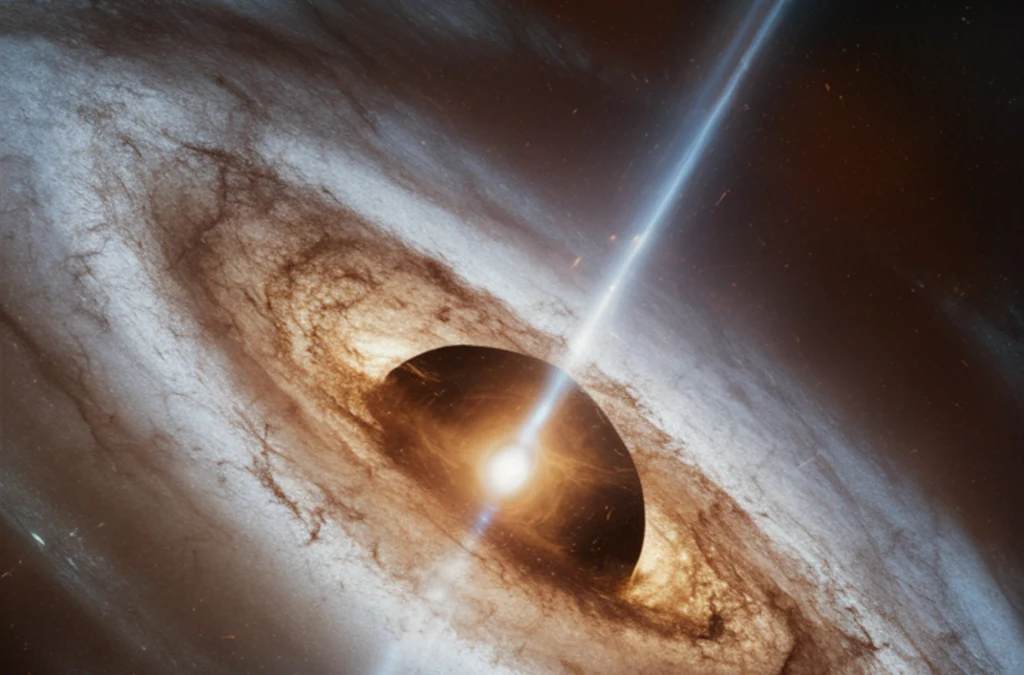 Rekordowy rozbłysk z supermasywnej czarnej dziury. 10 bilionów słońc. Rekordowy rozbłysk z supermasywnej czarnej dziury. 10 bilionów słońc.