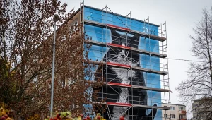 W Szczecinie powstał ekologiczny mural przedstawiający viralowego kota Gacka