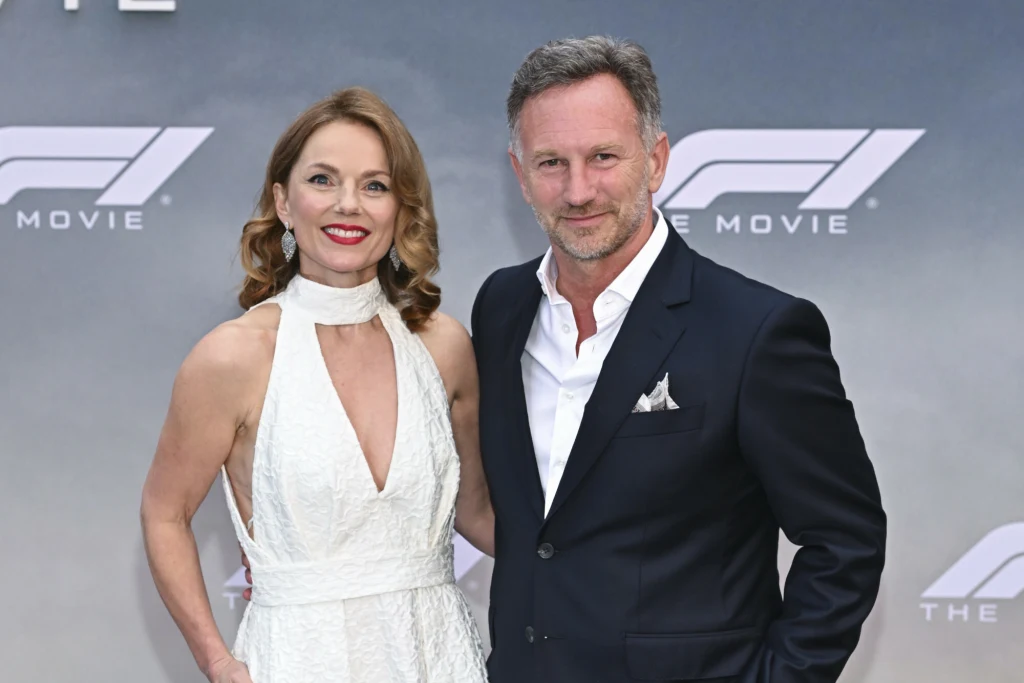 Geri Halliwell z mężem, Christianem Hornerem