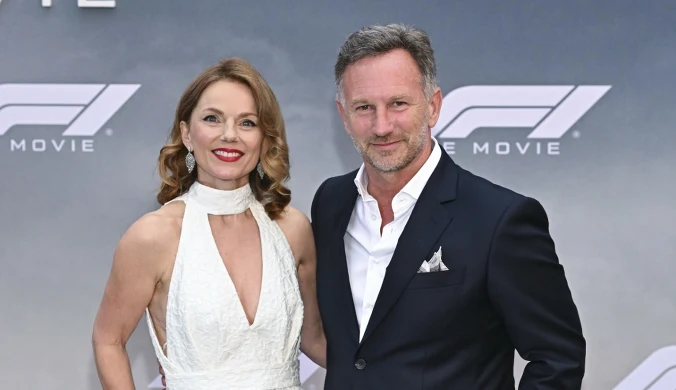 Geri Halliwell z mężem, Christianem Hornerem