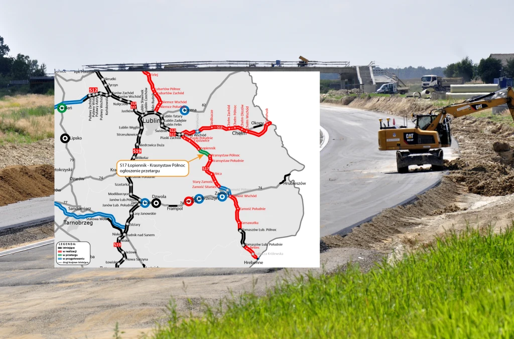 Rusza przetarg na odcinek S17 Łopiennik - Krasnystaw.