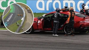 Dantejskie sceny w Brazylii. Wicelider w barierkach, potem taki wypadek