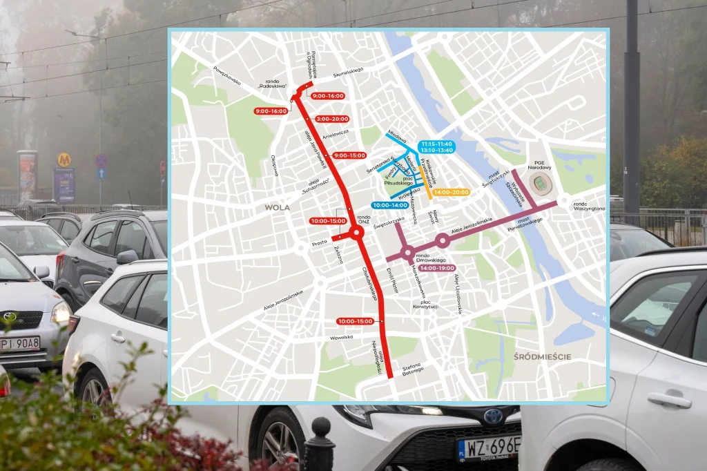 11 listopada lepiej unikać centrum Warszawy. Szereg wydarzeń i utrudnień w ruchu.