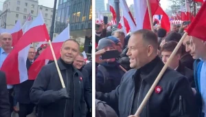 Nawrocki pojawił się na Marszu Niepodległości. Prezydent dołączył do tłumu