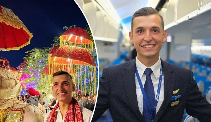 Mateusz pracuje jako steward. "Zaoszczędziłem już mnóstwo pieniędzy"