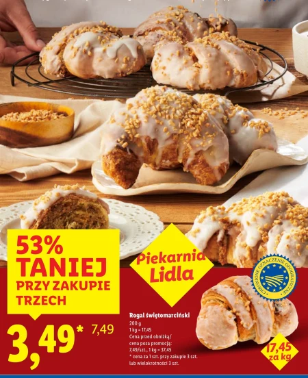 Rogal świętomarciński Piekarnia Lidla