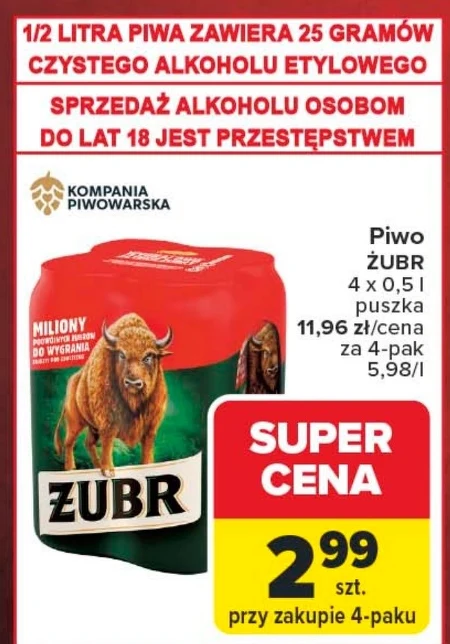 Пиво Żubr