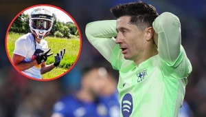 Tylko dwa zdjęcia Lewandowskiego. Już tego nie robi, mógł dostać zakaz