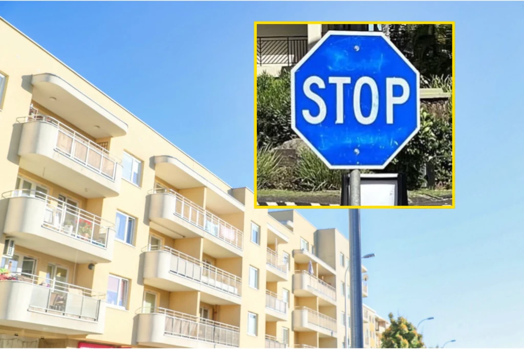 Niebieski znak STOP? Kierowcy spotkają się w nim na Hawajach. / Fot. Instagram - hiiihorse