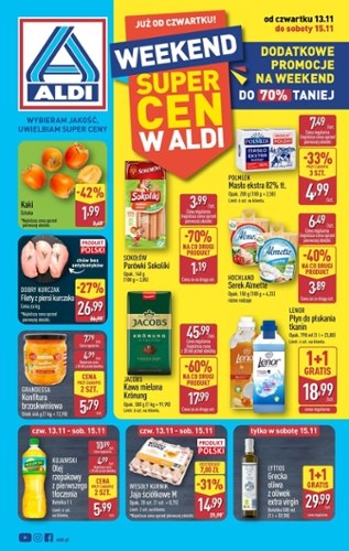 Gazetka promocyjna Aldi, ważna od 13.11.2025 do 15.11.2025.
