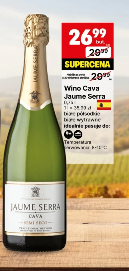 Wino białe CAVA JAUME SERRA
